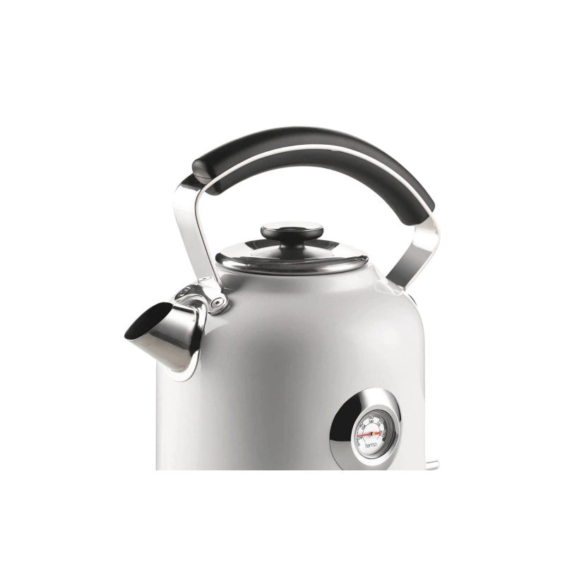 Bollitore Elettrico 2000W - Capacità 1,7L - 360° Cordless - Termometro - Bianco