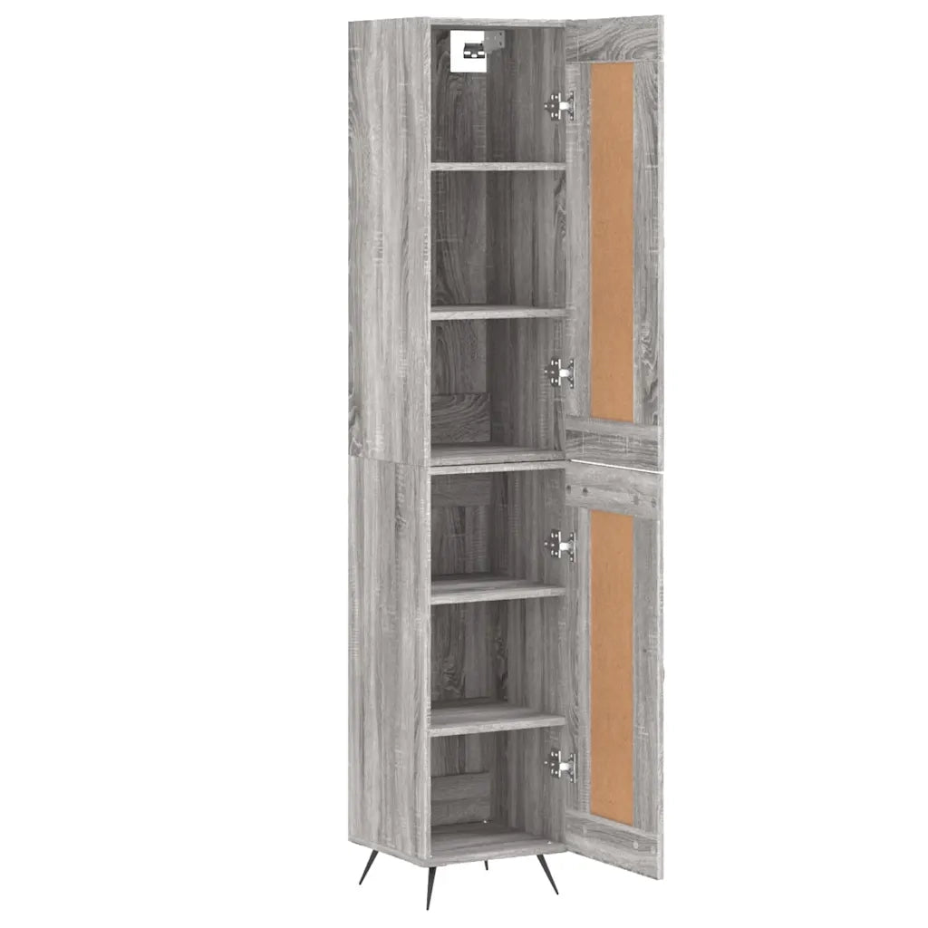 Credenza Grigio Sonoma 34,5x34x180 cm in Legno Multistrato 3200431