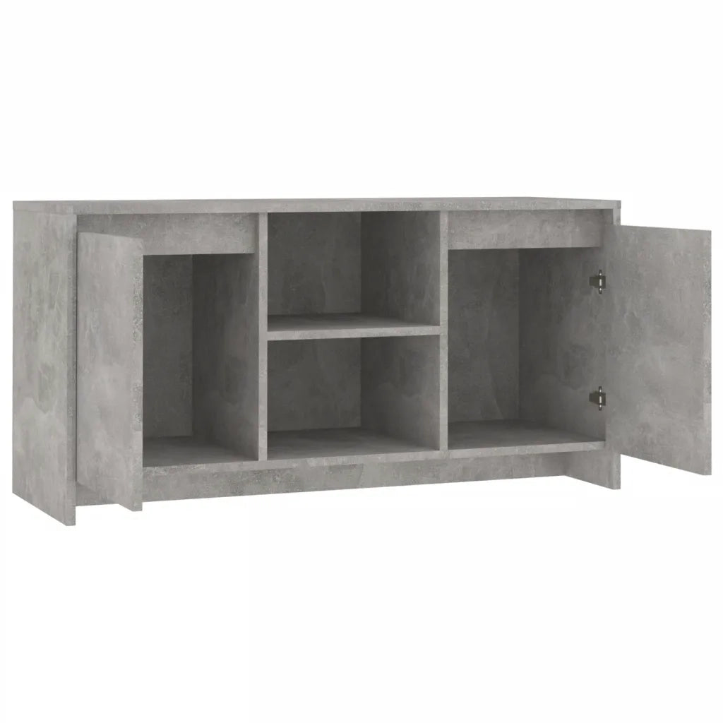 Mobile Porta TV-Mobile per TV-Credenza TV Grigio Cemento 102x37,5x52,5 cm in Truciolato