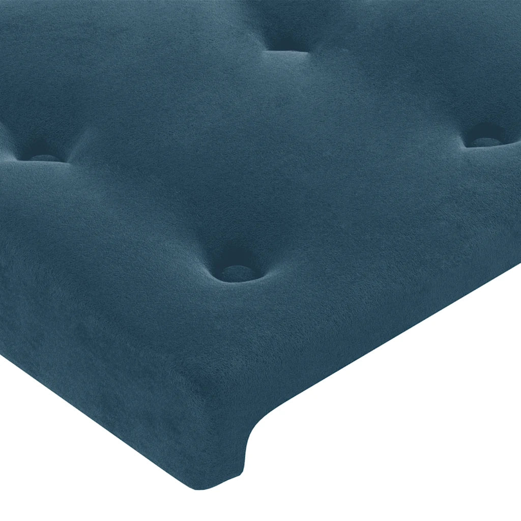 Letto a Molle con Materasso e LED Blu Scuro 180x200 cm cod mxl 74401