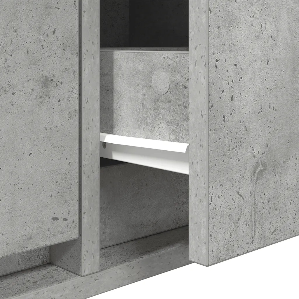 Mobile per TV | Armadietto TV | Mobile Porta TV Grigio Cemento 80x31x25,5 cm Legno Multistrato