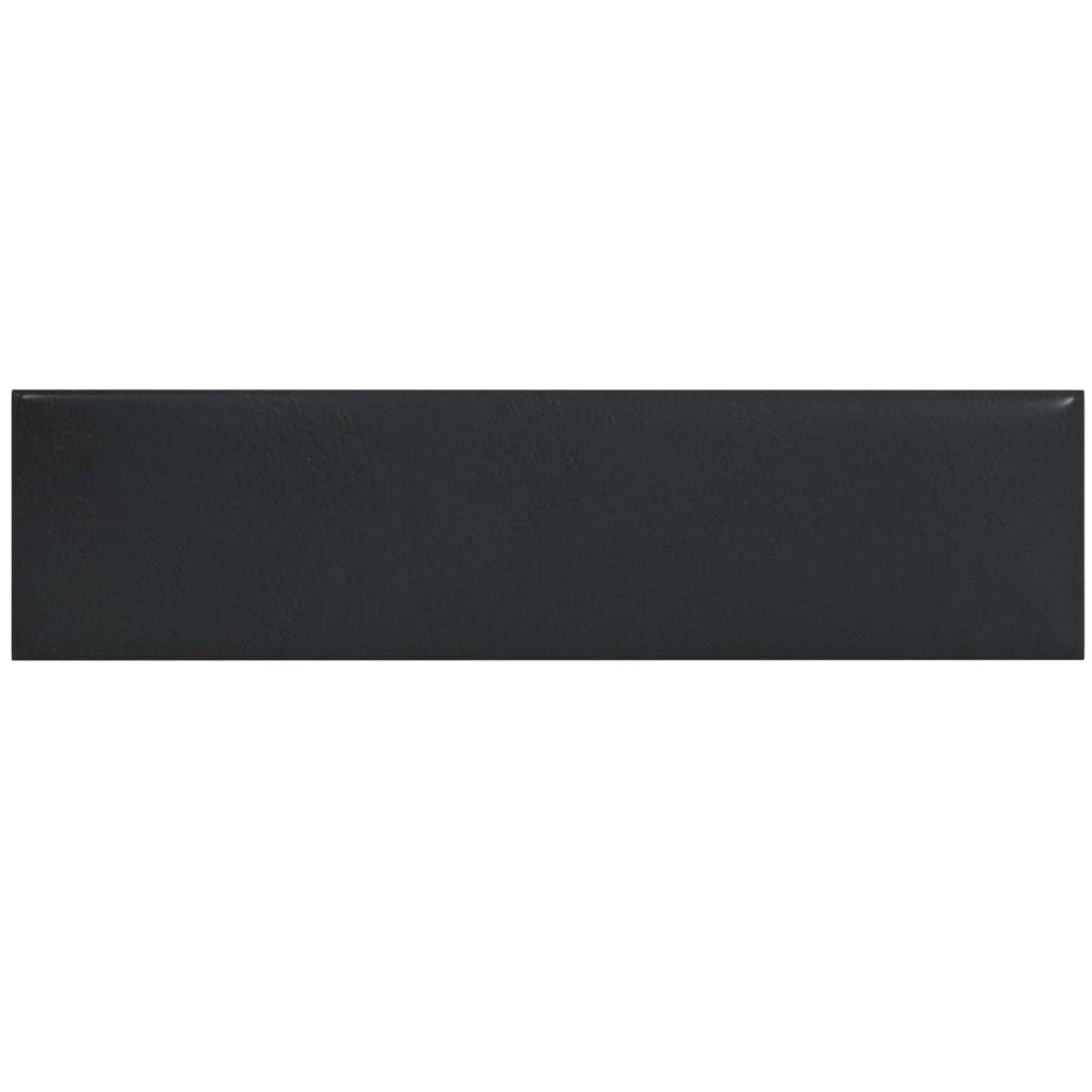 Testiera da Parete 12 pcs Nero 60 x 15 cm Tessuto