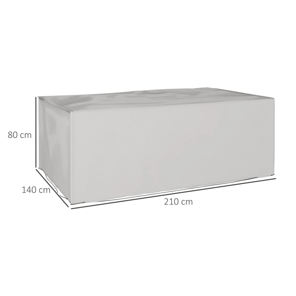 Copertura Giardino Invernale Impermeabile Anti-UV ¨C zephmum ¨C Grigio 600D Oxford 210x140x80 cm
