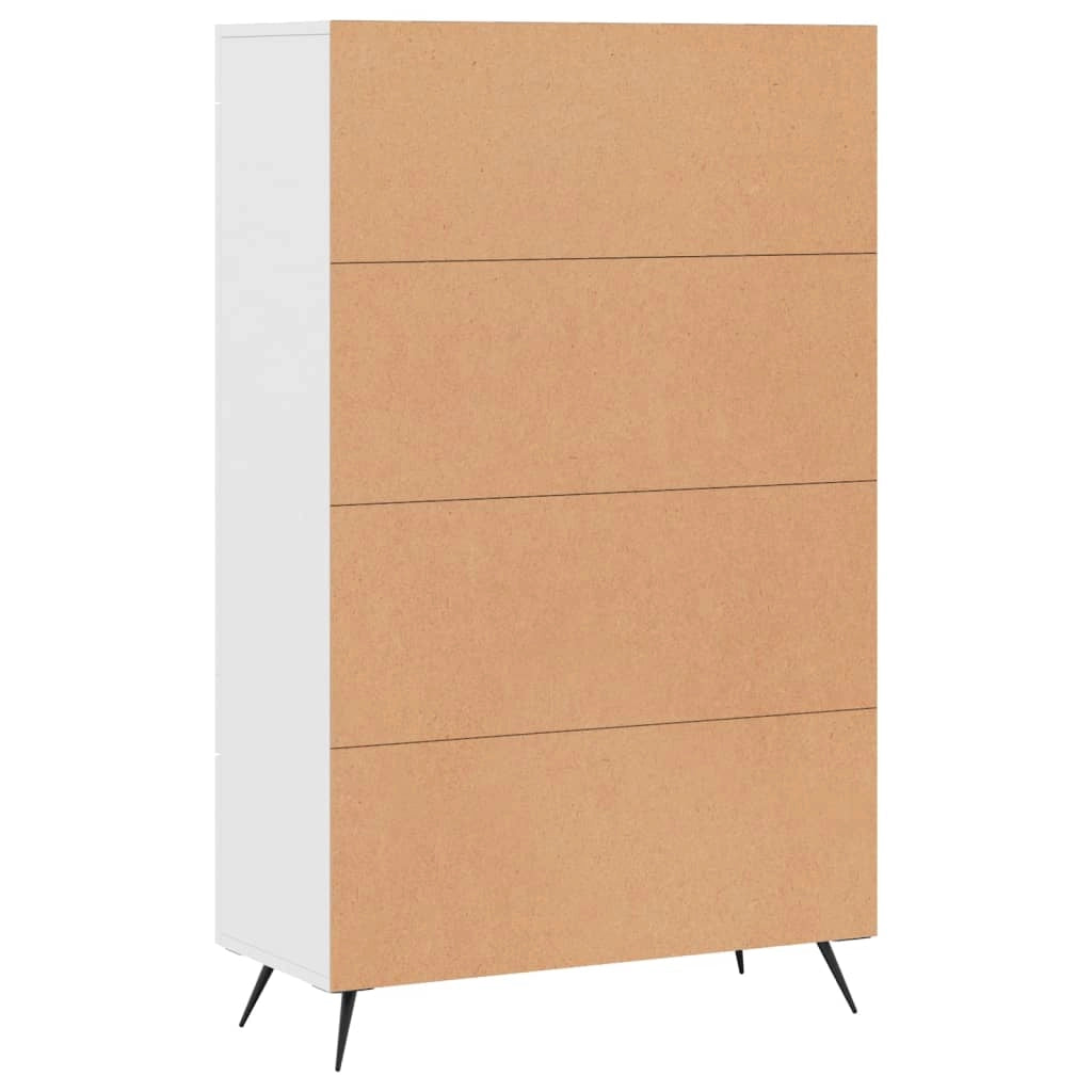 Buffet credenza cassettiera mobiletto mobile contenitore organizer cucina soggiorno salotto alto 69,5 x 31 x 115 cm legno ingegnerizzato bianco 02_0032511