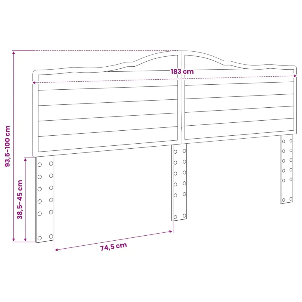 Testiera Bianco Legno ingegnerizzato 887967