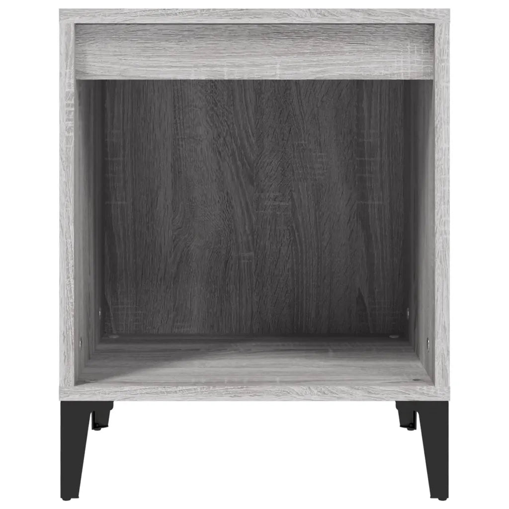 Set di 2 Comodini | Armadio da Notte | Mobiletto da notte Grigio Sonoma 40x35x50 cm