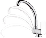 Rubinetto per lavello con bocca alta girevole - serie infinity