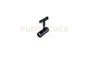 SPOT PER SISTEMA BINARIO LED 3000K 546LM 7W CON ADATTATORE REGOLABILE NERO D.4CM