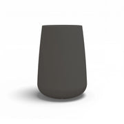 Vaso alto moderno di design Ø43 H75 in polimero antracite resistente per interno ed esterno - Made in Italy - Monacis