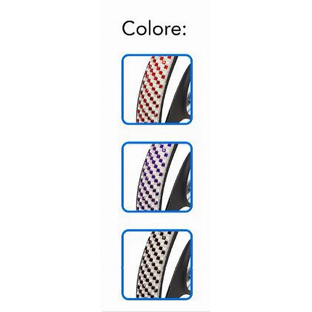 Trade Shop - Coprivolante Universale Auto Fodera Copertura Sterzo 38 Cm Decoro Colorato Cv-25 -
