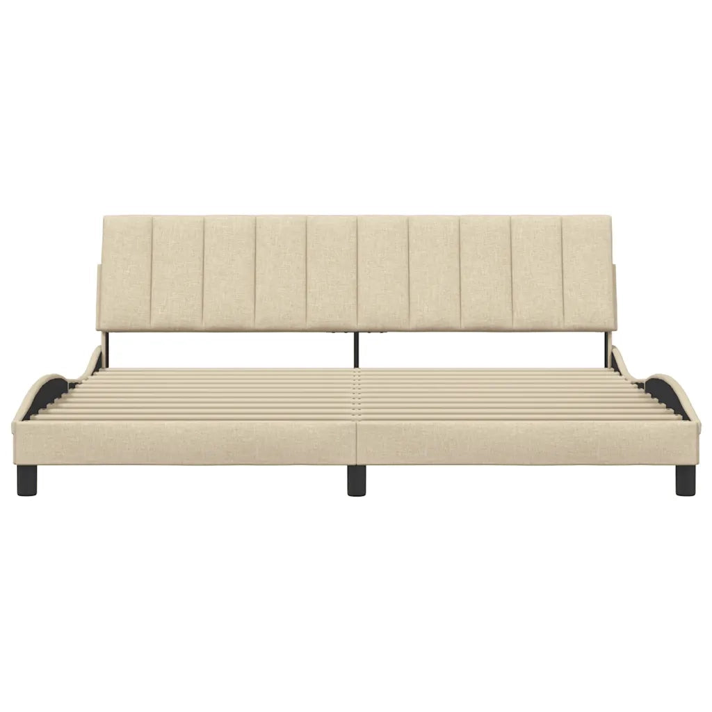 Giroletto senza Materasso Hanko Crema 200x200 cm in Tessuto 3310417