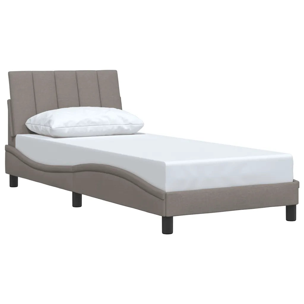 Giroletto senza Materasso Hanko Tortora 90x200 cm Tessuto