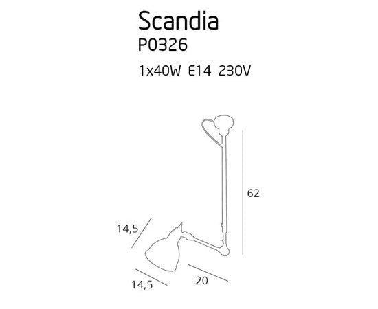 Lampada a sospensione industriale nera regolabile E14 Maxlight
