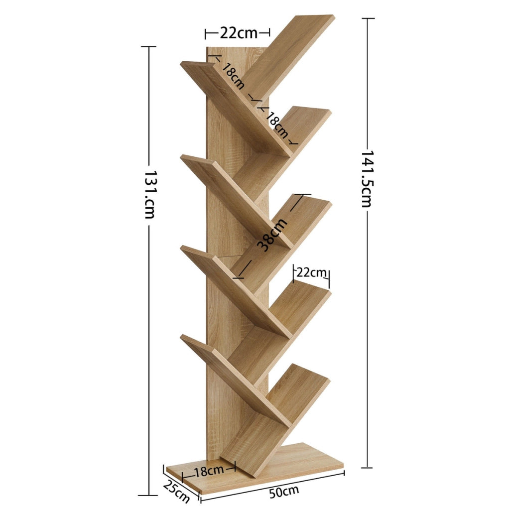 Libreria ad albero Sonoma con 9 ripiani