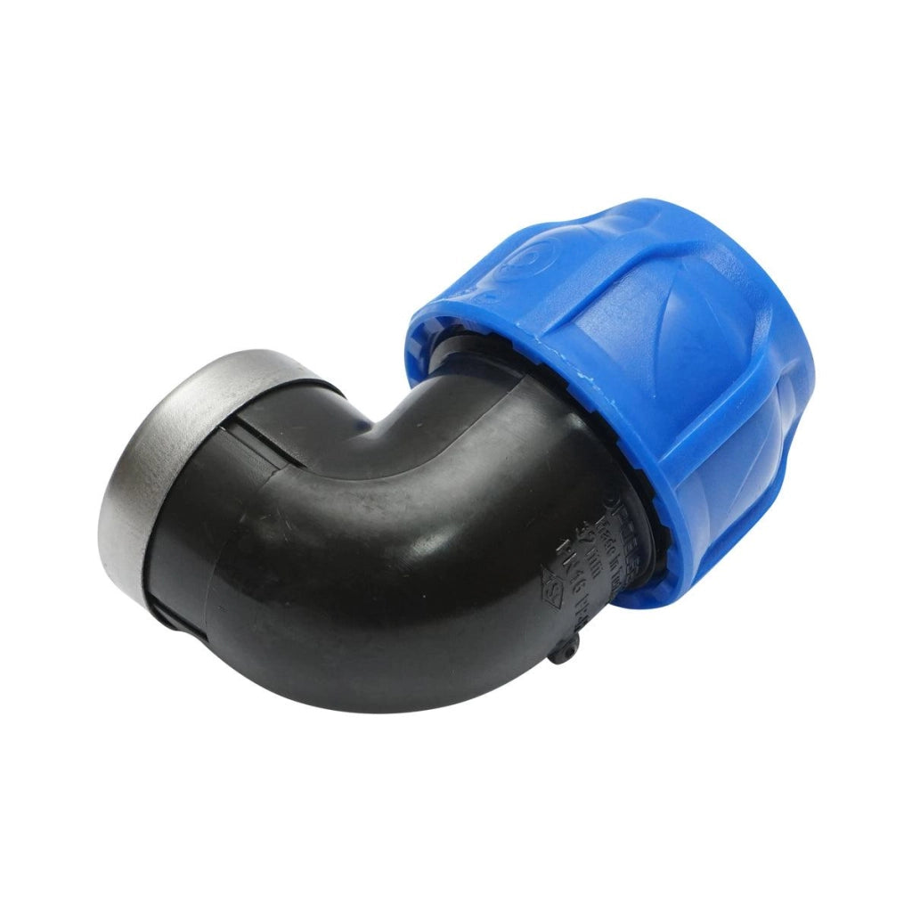 Gomito Compressione PN16-32mmx 1" per sistemi di irrigazione RACCORDO/GIUNTO FEMMINA PN16-32mmx 1" Raccordo Compressione Manicotto Raccordo Compressione tubo irrigazione