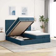 Struttura Letto Pouf con Materassi 200x200 cm Velluto 3313764