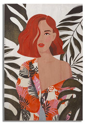 Stampa Artistica Donna della Giungla - 80x2,8x120