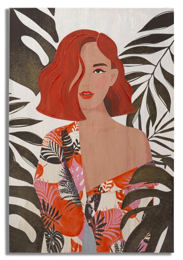 Stampa Artistica Donna della Giungla - 80x2,8x120