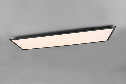 Plafoniera da Interno a LED SMD in Metallo Nero Opaco