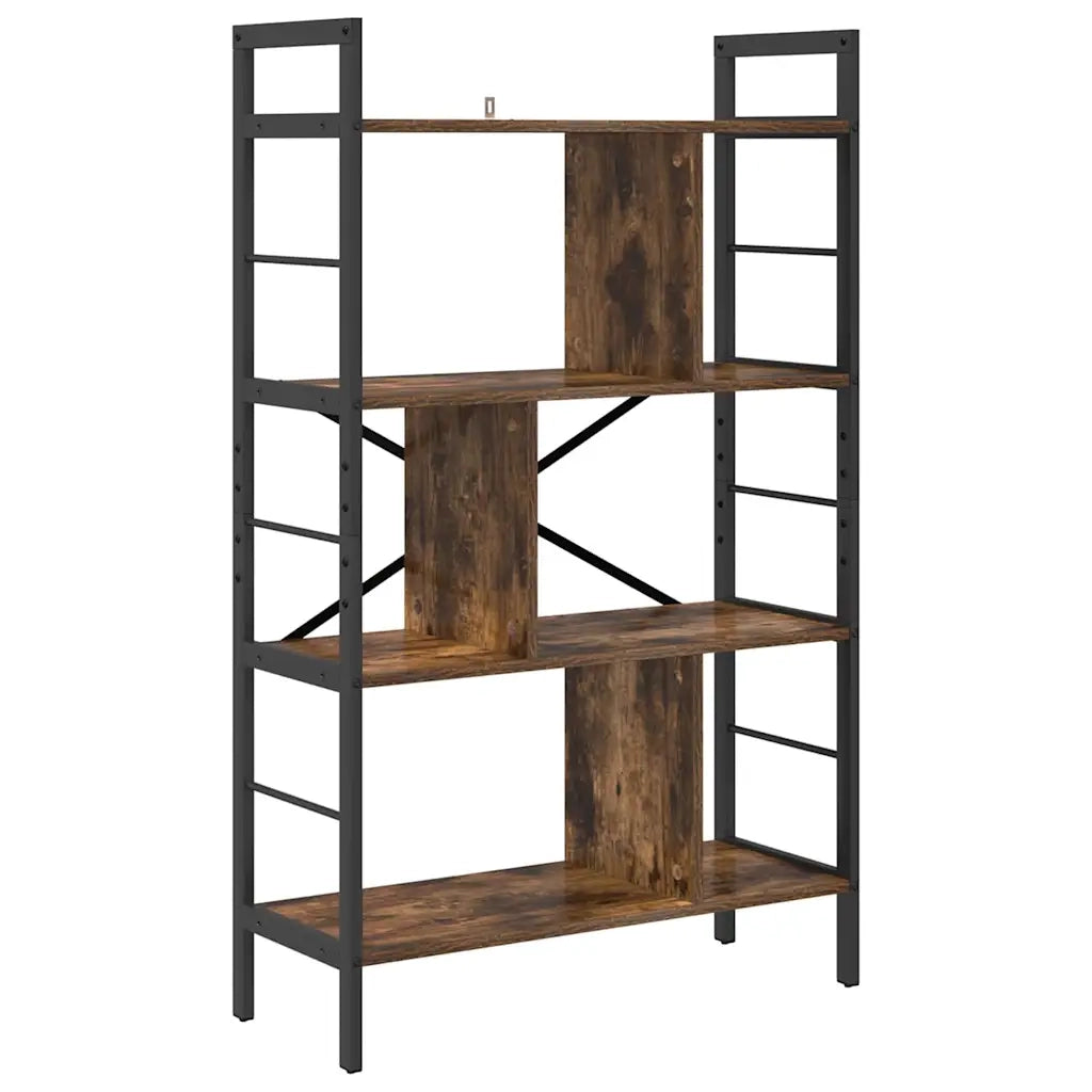 Libreria Rovere fumé 75 x 30 x 123,5 cm Legno multistrato 883966