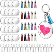 Set di 20 Oreficerie in Acrilato Translucido - Maniglie a Palla con Anello Leggero in Metallo - Maniglie per Oreficerie con Manico a Spazzola - Set di Maniglie per Oreficerie con 20 Pezzi