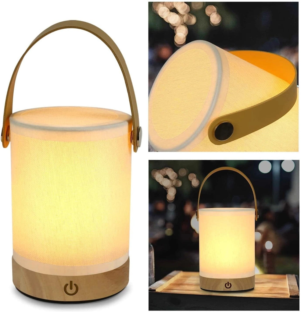 ZMH Lampada da tavolo LED wireless touch dimmerabile USB ricarica per comodino