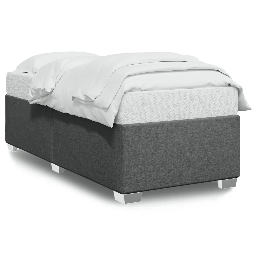 Giroletto senza Materasso Grigio Scuro 90x190 cm Tessuto 3284437