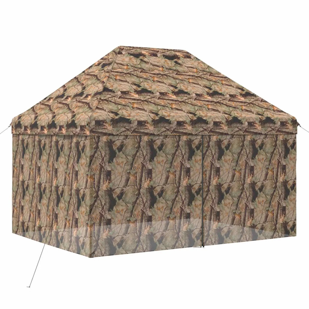 Gazebo Pop-up con 4 Pareti 3 x 4,5 m Mimetico Foresta 42036837