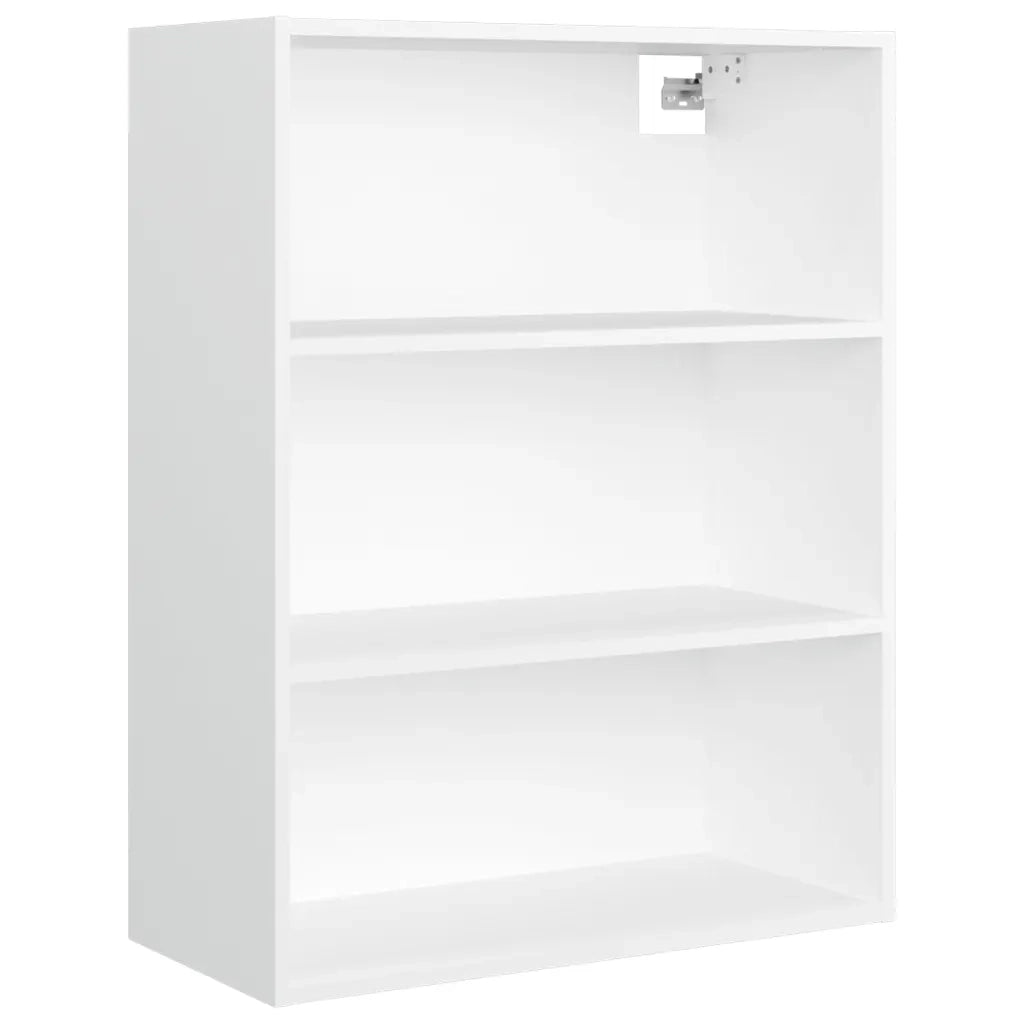 Mobile contenitore a parete moderno in legno composito 69,5 x 32,5 x 90 cm legno bianco 02_0048030