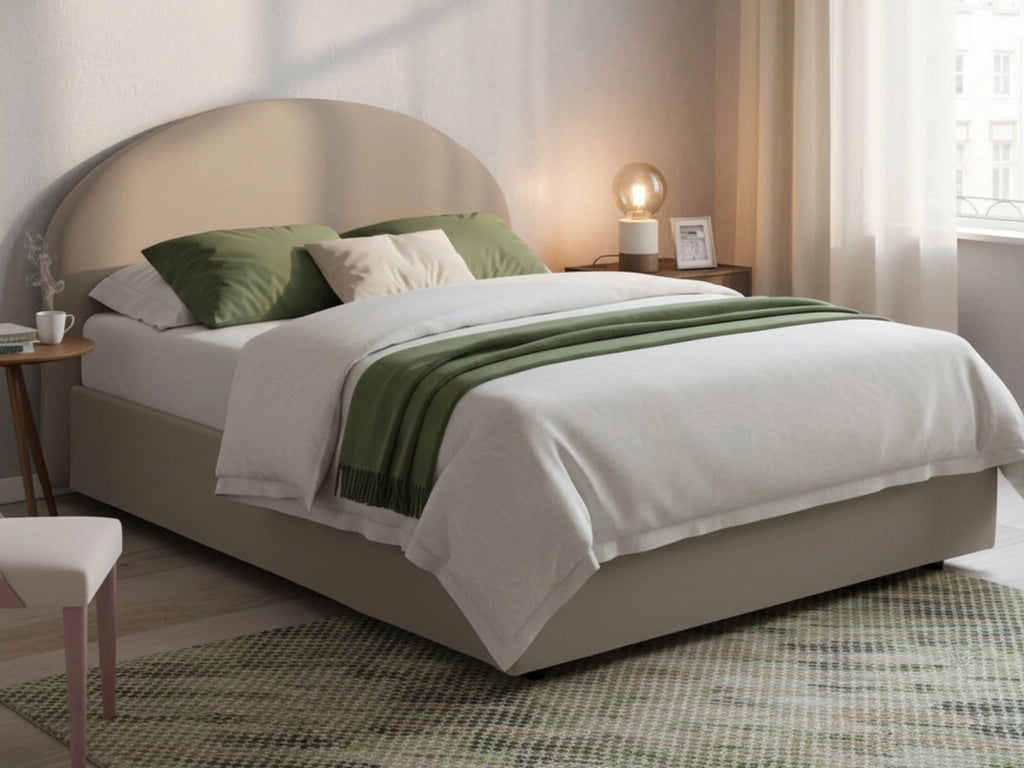 Letto Matrimoniale Augite, Letto Matrimoniale Contenitore Made in Italy, Grigio