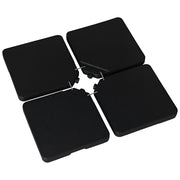 Base per Parasole 4 Plastre HDPE ¨C zephmum ¨C 100x100x6.8 cm Nero