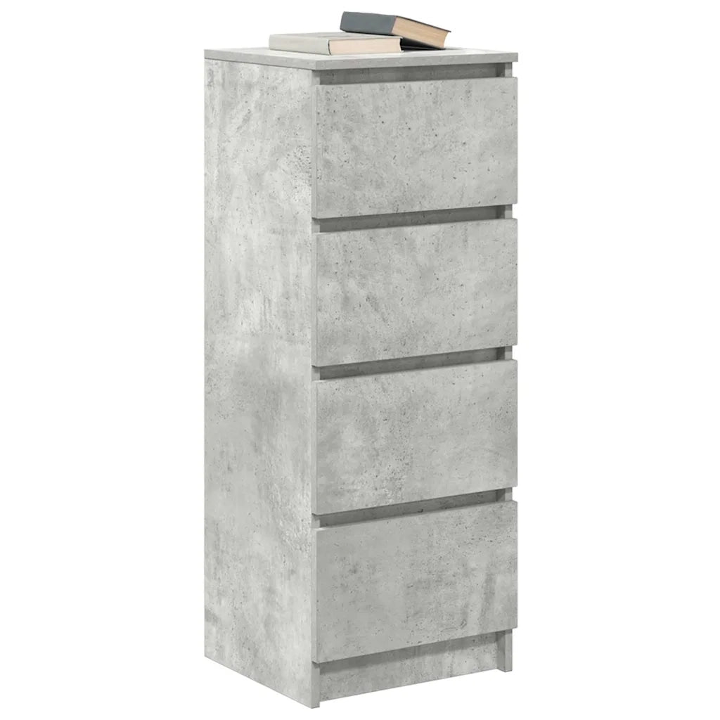 Credenza Grigio Cemento 37,5x35x99 cm in Legno Multistrato 861700