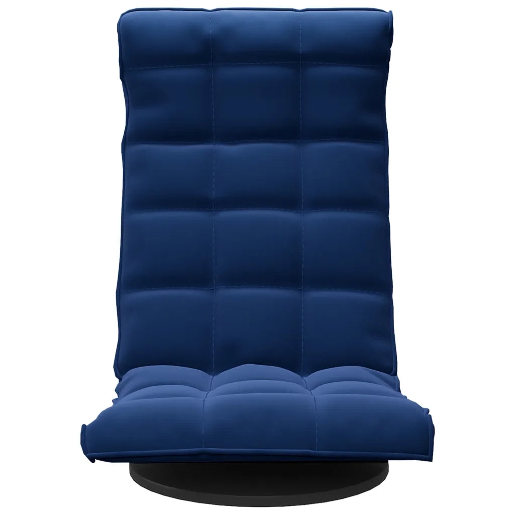 Sedia da Pavimento Girevole Blu in Velluto CFW8817733