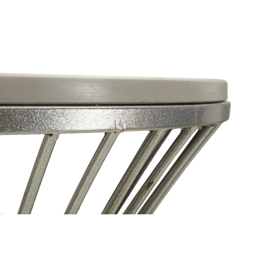 Tavolino VKH581, Argento, Marmo, 50x50x100 cm