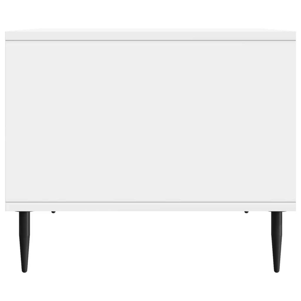 Tavolino da salotto Bianco Lucido 90 x 50 x 40 cm