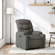 Divano Sedia-Poltrona Reclinabile in Tessuto Grigio Scuro 739210