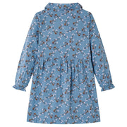Abito da Bambina a Maniche Lunghe Color Petrolio 92 CFW2866008