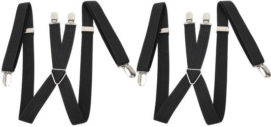 Cinturoni per Uomo - 2 Pezzi - Cintura Elastica Adattabile - Stile Britannico - Ideale per Matrimoni - Estensione da 2,5 a 1,3 Metri - Cintura per Abito