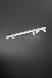 Plafoniera in alluminio colore bianco Oddy 5 luci attacco GU10 orientabile  d.6cm