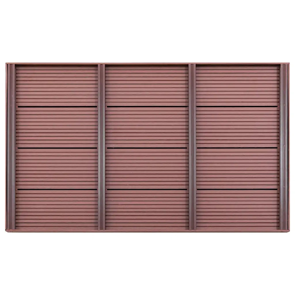 Pedana per Doccia Solare Marrone 101x63x5,5 cm in WPC CFW4062501