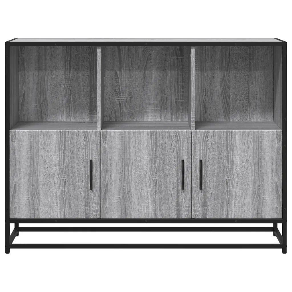 Credenza Grigio Sonoma 100x35x76 cm in Legno Multistrato 849032