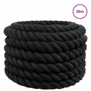 Corda | Fune Nero 3 x 3 x 2500 cm Cotone