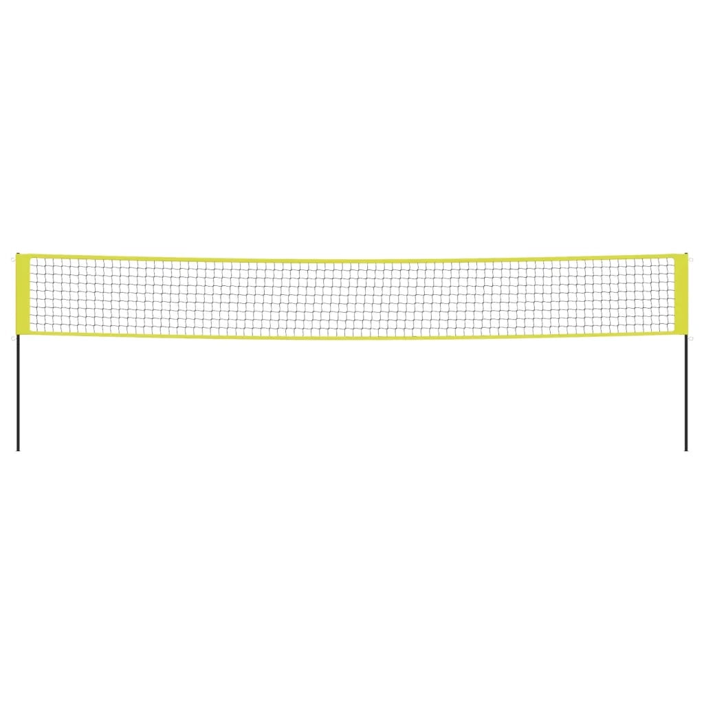Rete da Pallavolo Gialla e Nera 823x244 cm Tessuto PE CFW6364504