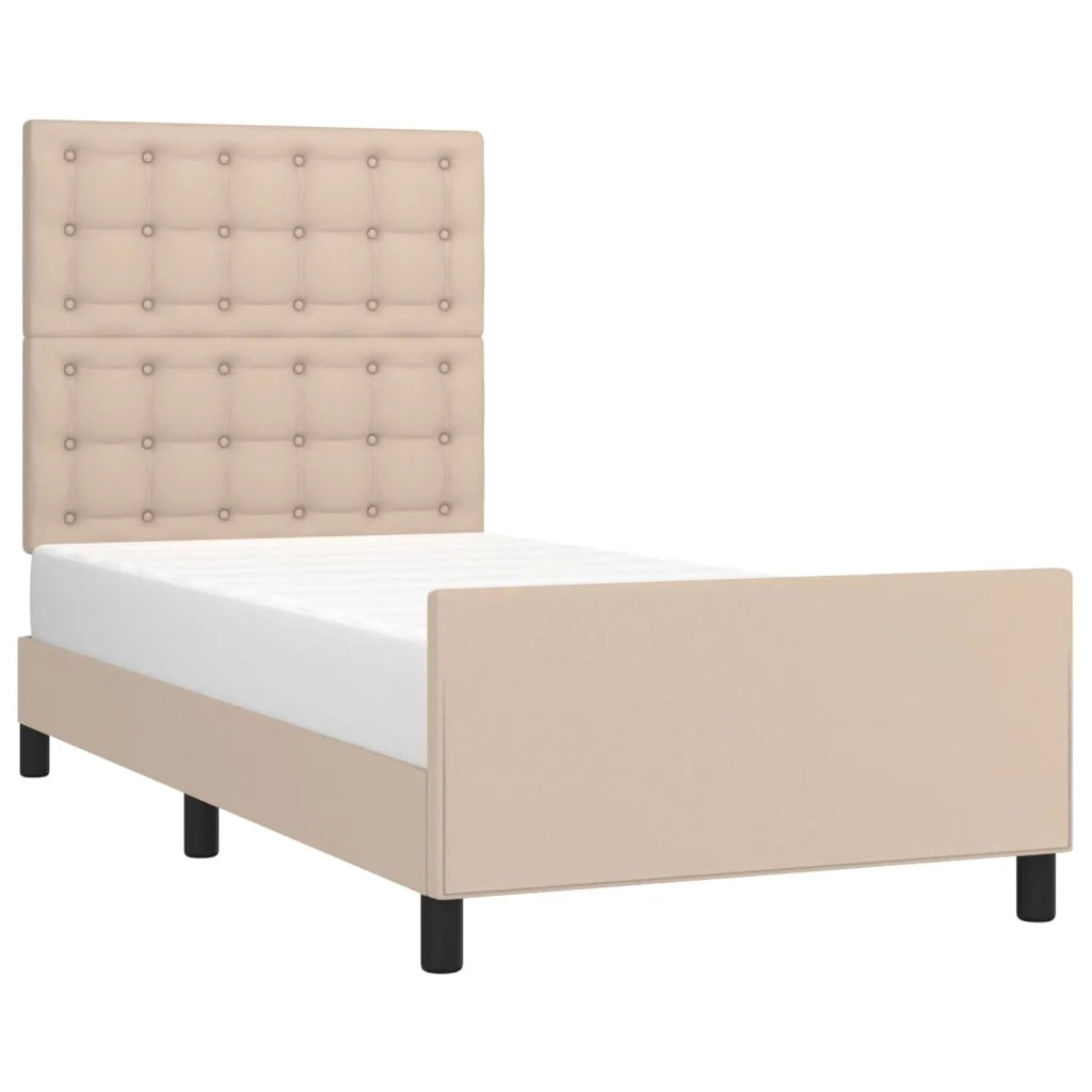 Giroletto con Testiera Cappuccino 90x200 cm in Similpelle cod mxl 63929