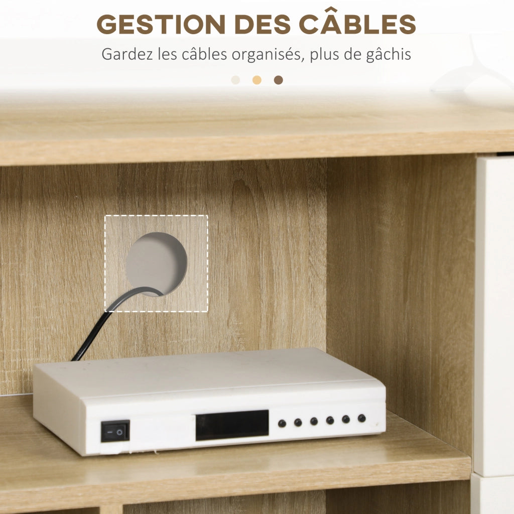 Mobile TV per televisori fino a 45 pollici ¨C Minimal ¨C legno massello stile scandinavo 120x30x60 cm