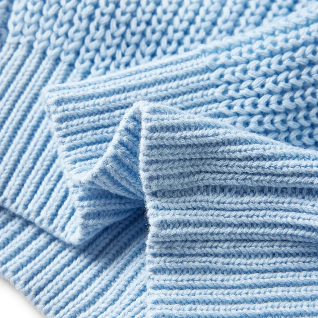 Cardigan da Bambina Lavorato a Mano Blu 92 CFW3563765