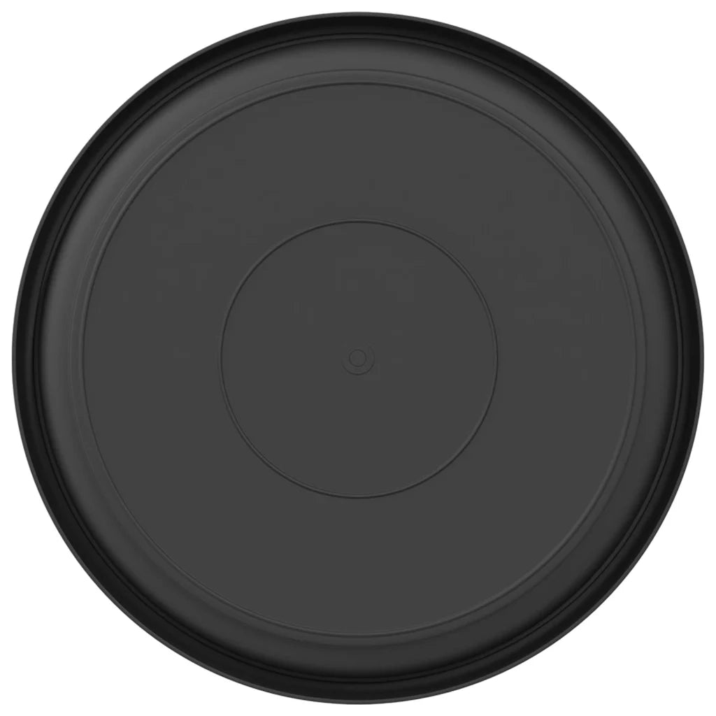 Vassoio Rotondo per Fiori 6 pcs Nero Ø 14 x 2 cm Plastica 42020312