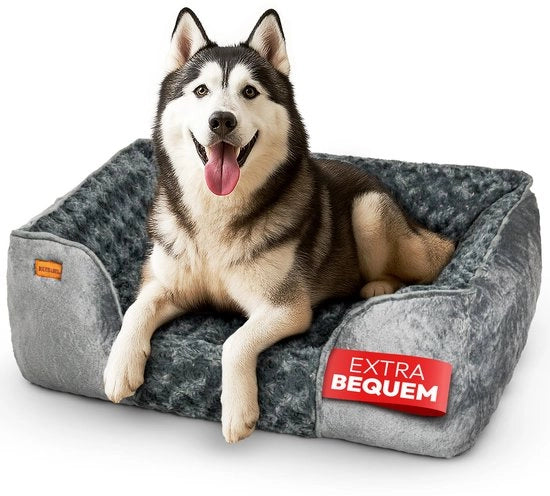 Comoda cesta per cani – Cesta per cani, Cuscino per cani, Soffice e accogliente, Lavabile, Antiscivolo, Ripieno di PP cotone e schiuma spugnetta, Disegno robusto, Ideale per cani di taglia media e grande