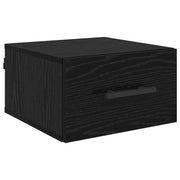 Comodino | Armadio da Notte | Mobiletto da notte Rovere nero 35 x 35 x 20 cm Legno multistrato