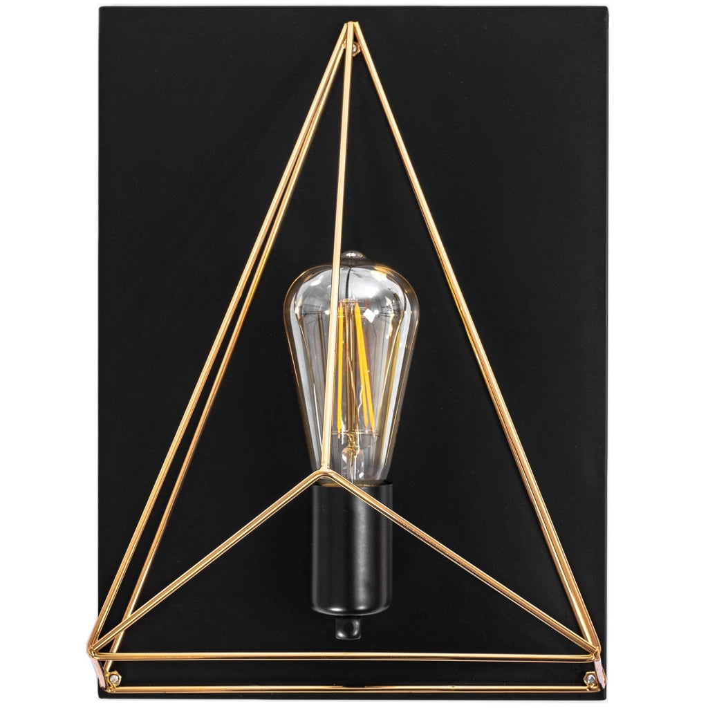 Lampada Da Parete Vetrata APP1095-1W Black